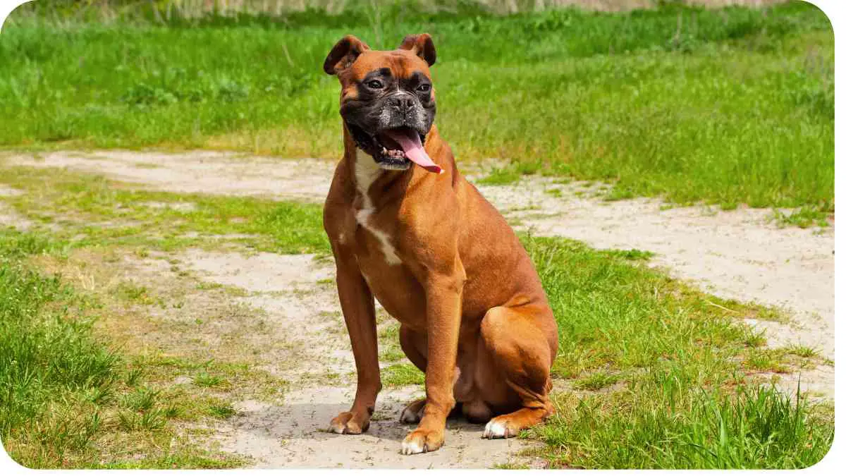 Adorable Boxer Dog and Puppy Companions